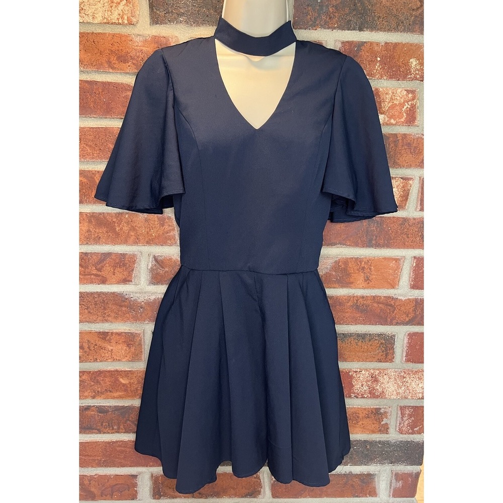 Gianni Bini Navy Blue Shorts Romper Women's Size S